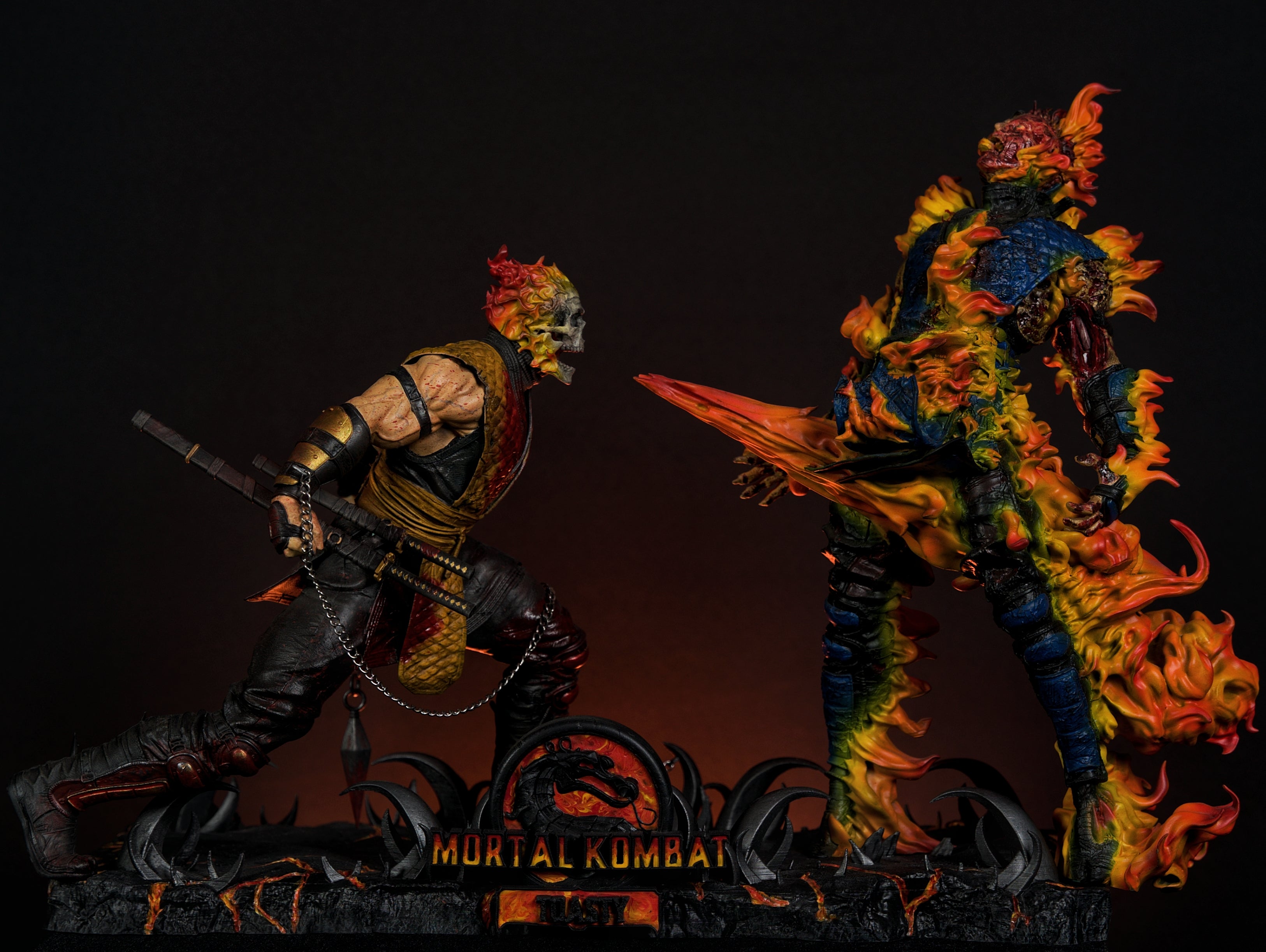 Mortal Kombat Scorpion vs Sub-Zero Diorama – Inferno vs Ice Edition