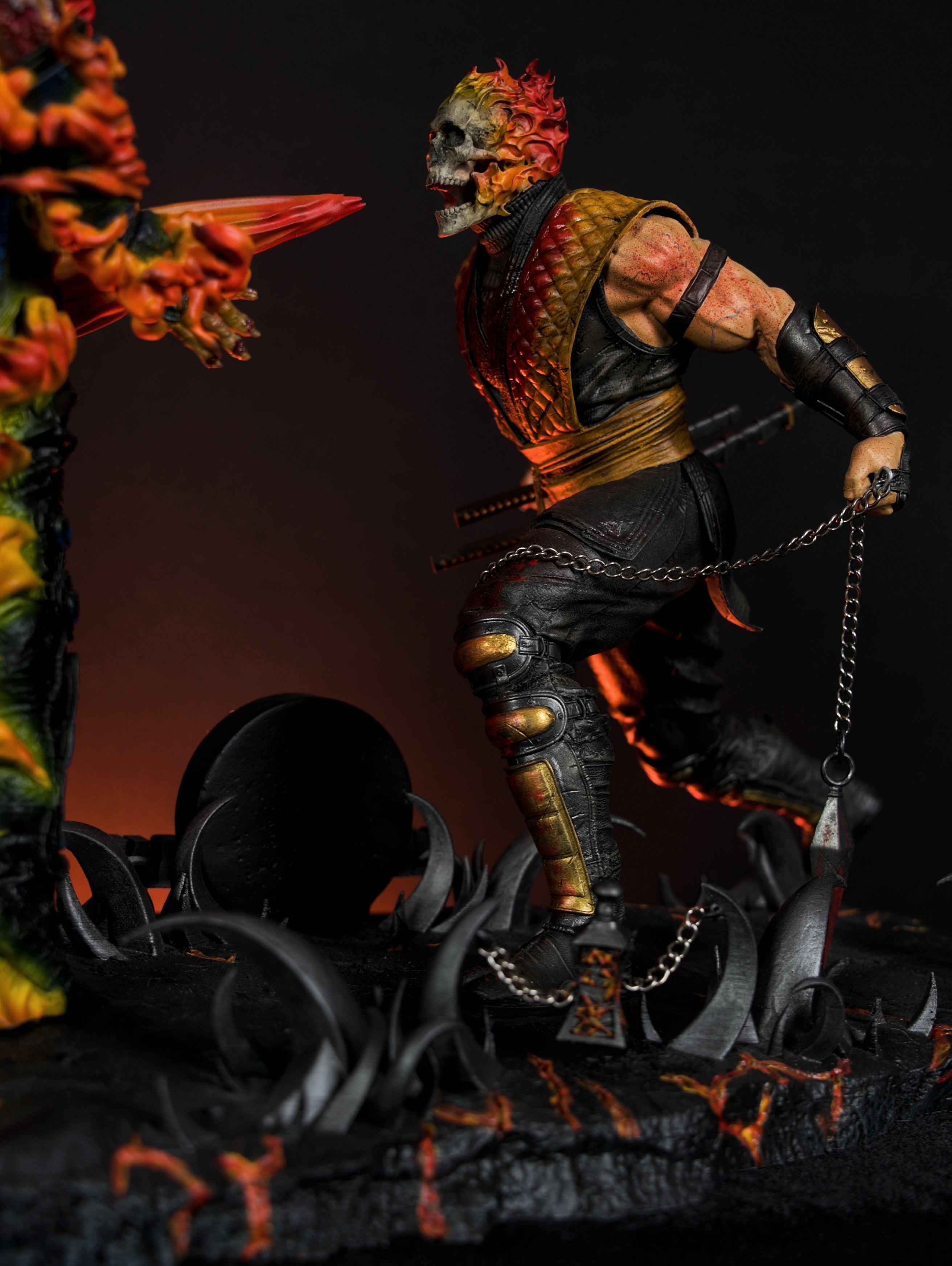 Mortal Kombat Scorpion vs Sub-Zero Diorama – Inferno vs Ice Edition