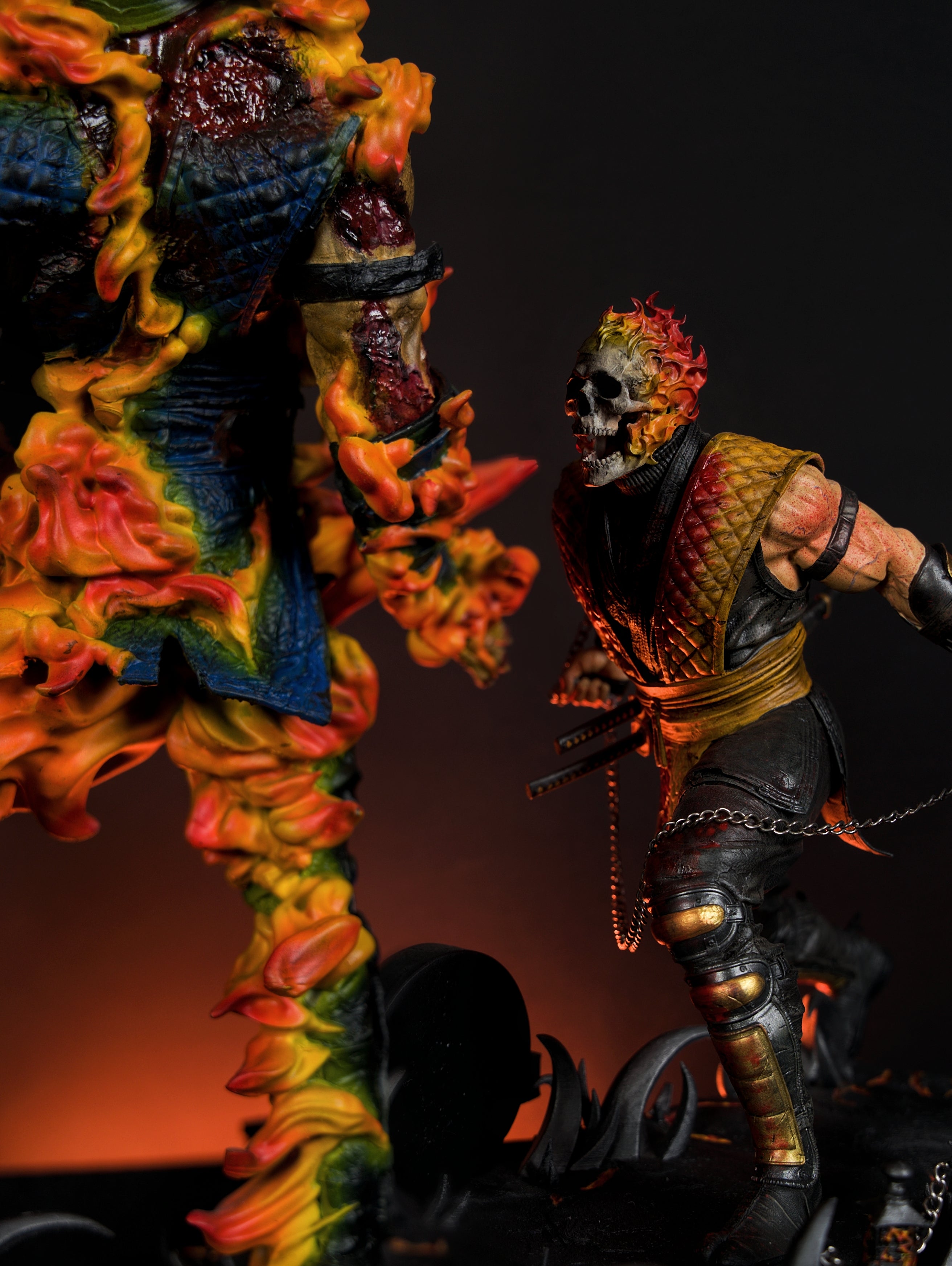 Mortal Kombat Scorpion vs Sub-Zero Diorama – Inferno vs Ice Edition