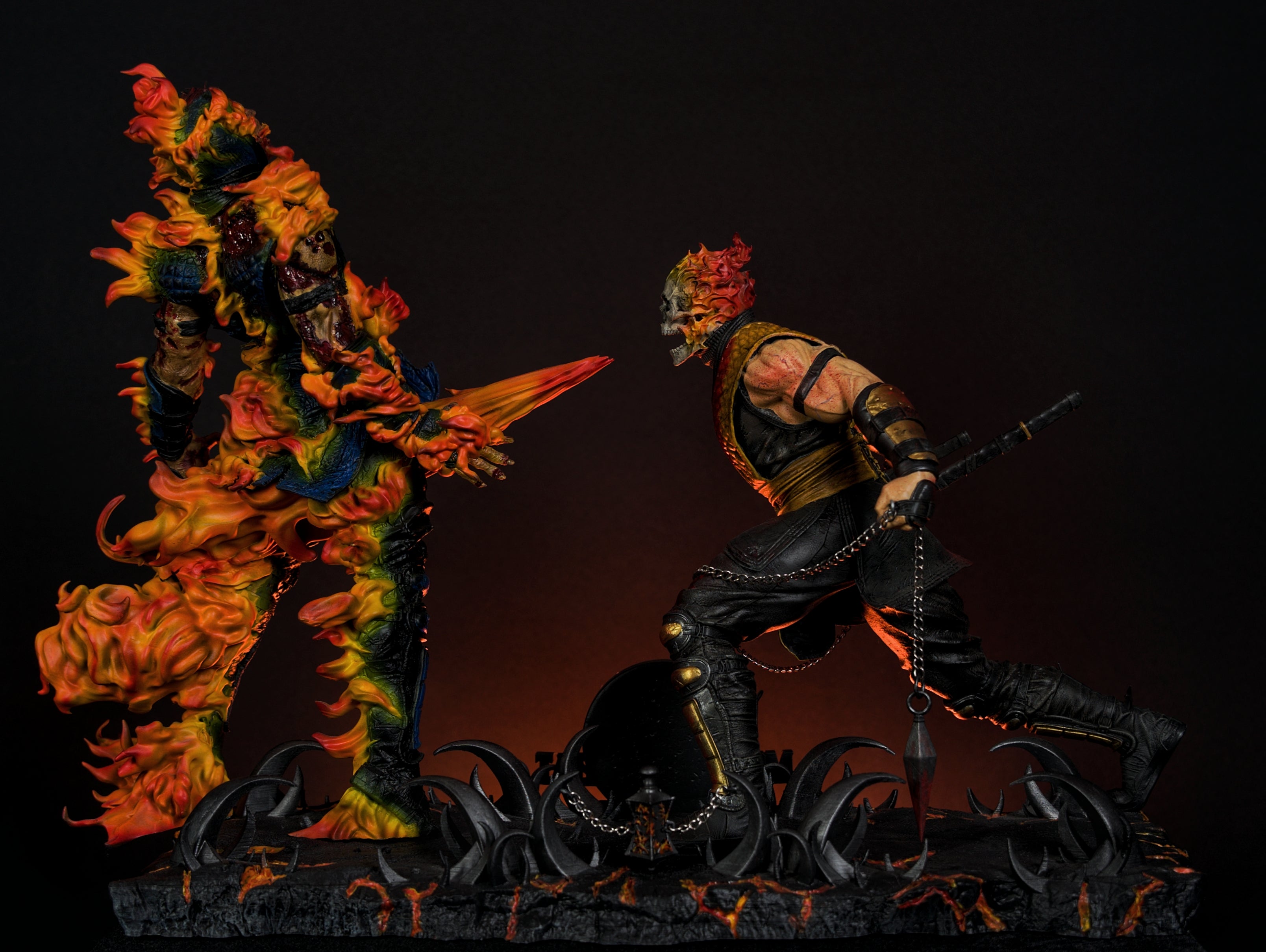 Mortal Kombat Scorpion vs Sub-Zero Diorama – Inferno vs Ice Edition