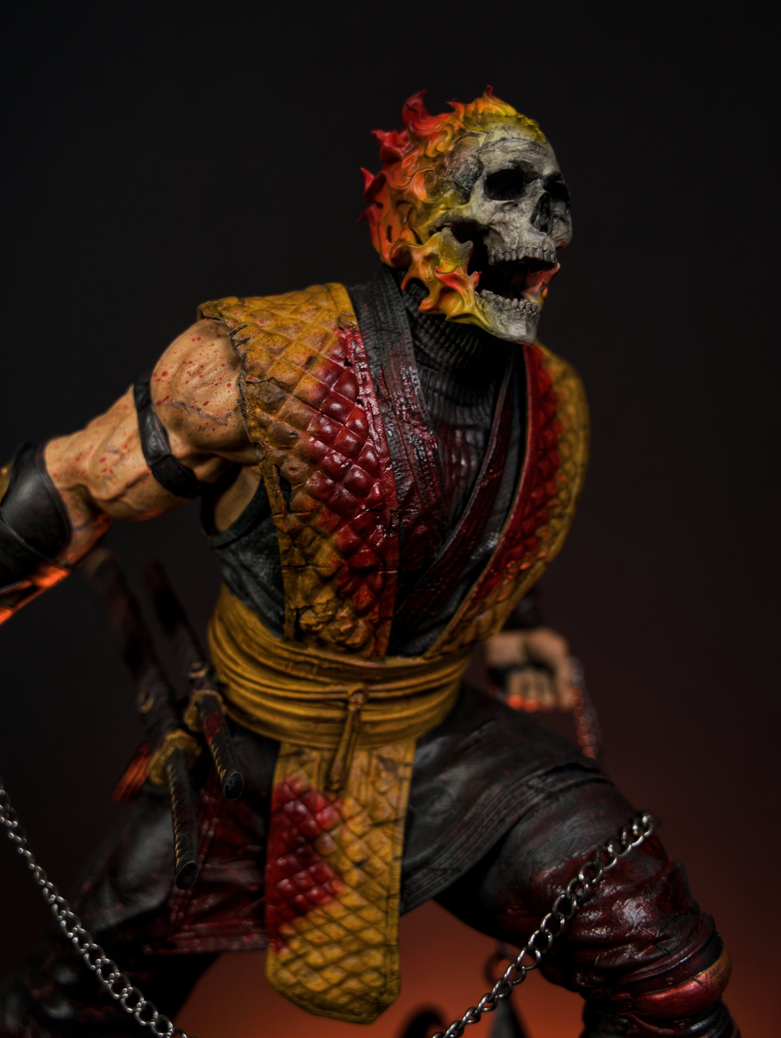 Mortal Kombat Scorpion vs Sub-Zero Diorama – Inferno vs Ice Edition