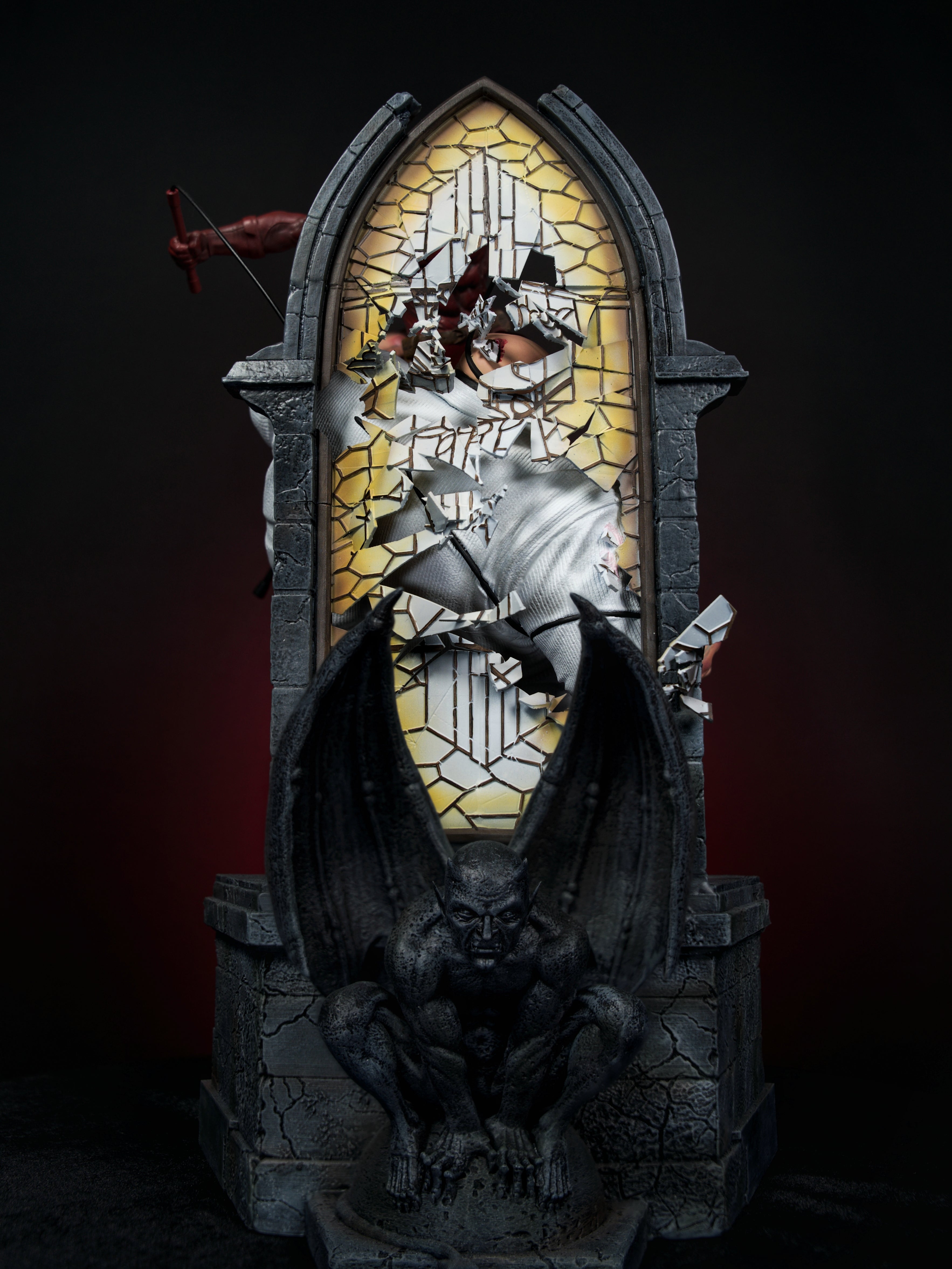 Deadpool vs Kingpin Diorama – Chaos Meets Control Edition