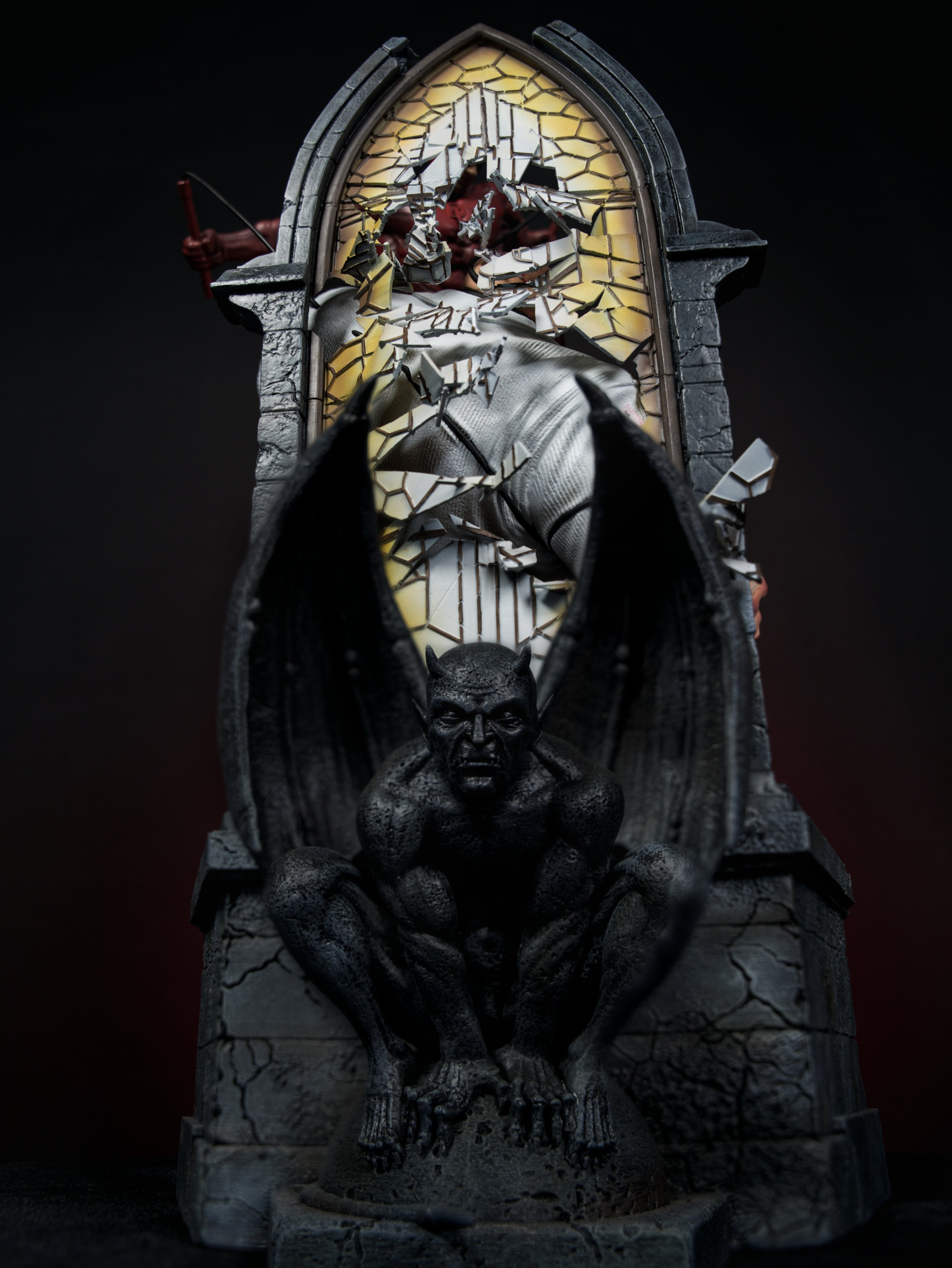 Deadpool vs Kingpin Diorama – Chaos Meets Control Edition