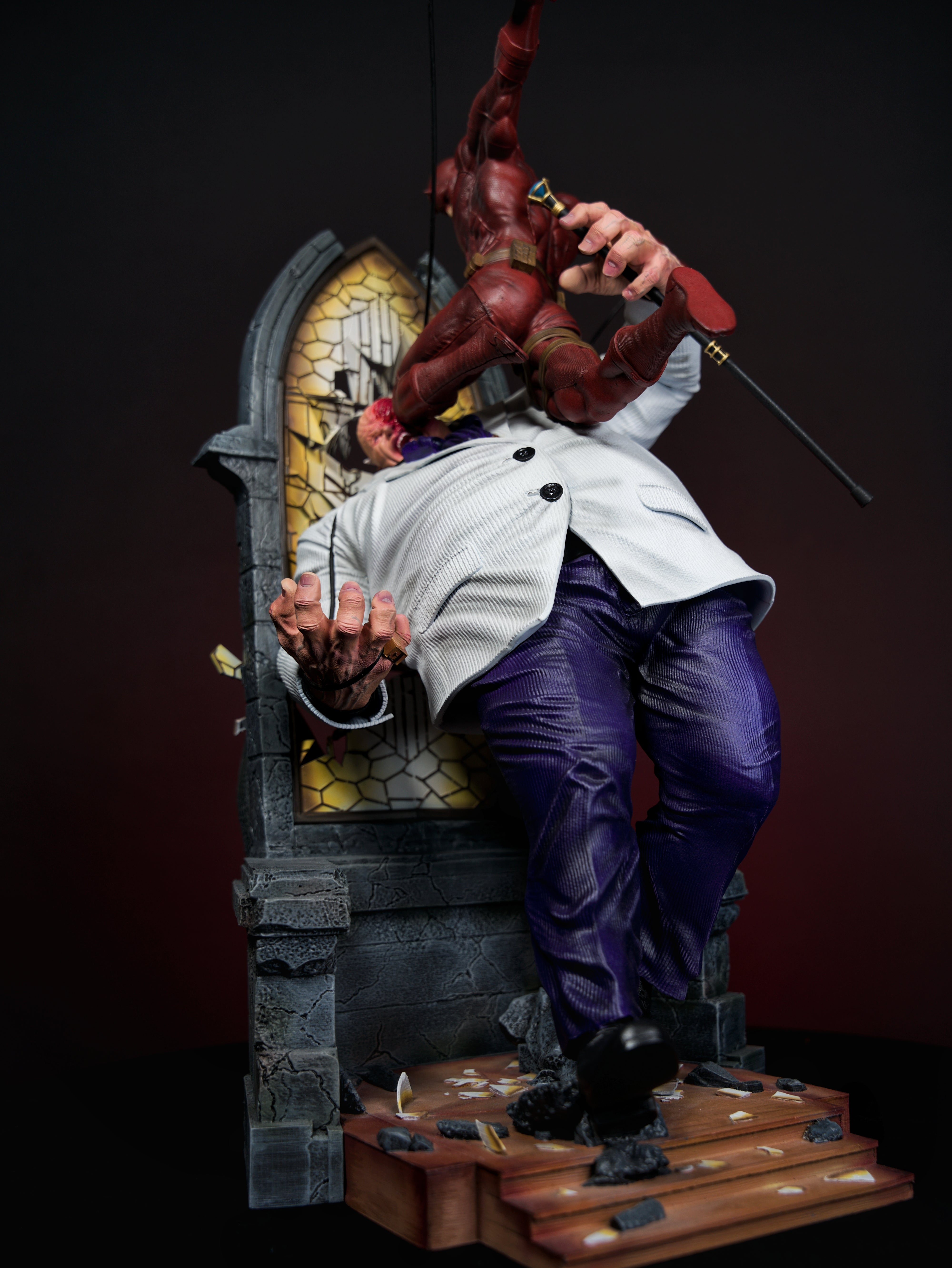 Deadpool vs Kingpin Diorama – Chaos Meets Control Edition