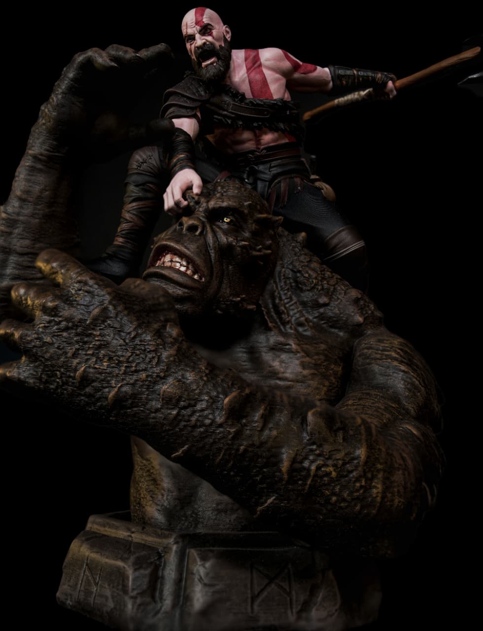 Kratos vs Ape Diorama – Fury of the Gods Edition