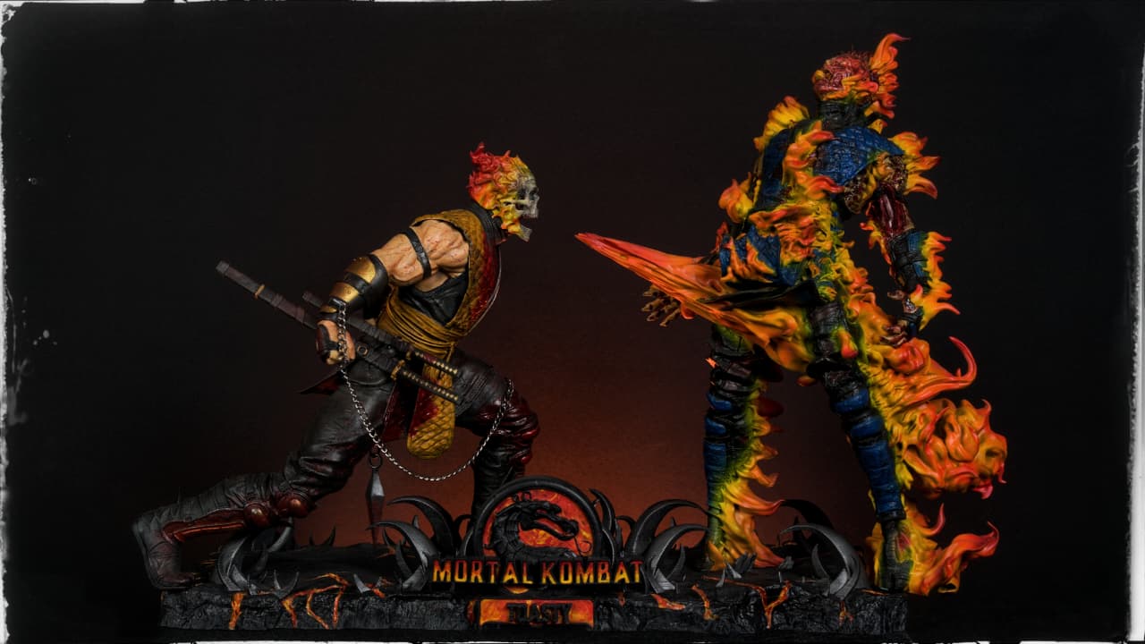 Mortal Kombat Scorpion vs Sub-Zero Diorama – Inferno vs Ice Edition